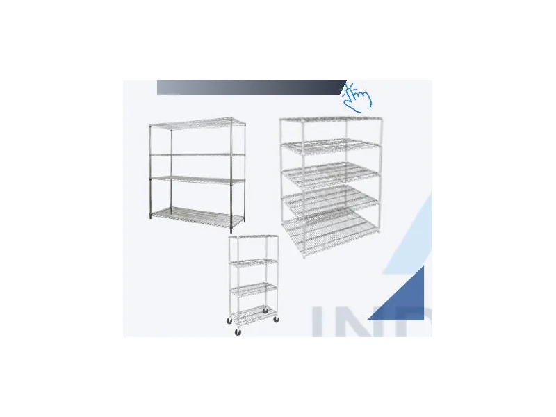 Industrial wire shelving
